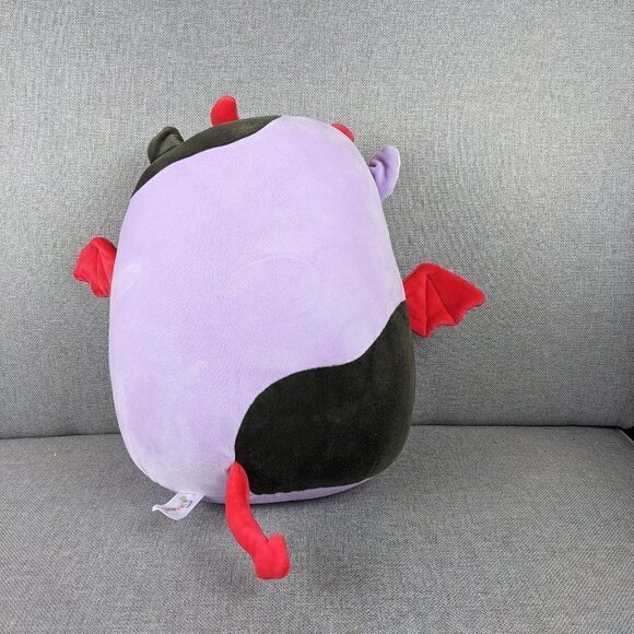 Squishmallows Alexie the Purple Cow in Red Devil Costume 12" - Picture 4 of 6